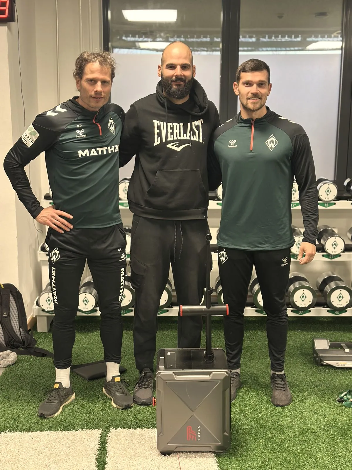 Ivan Milicevic mit T-Apex Diagnostik-System im Profibereich
